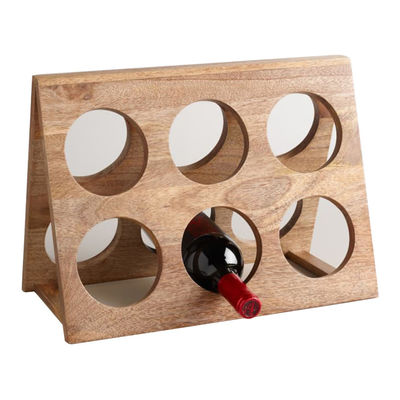 Barre splendide en bois adaptée aux besoins du client de support d'affichage de vin de style unique de présentoir de vin pour des bars