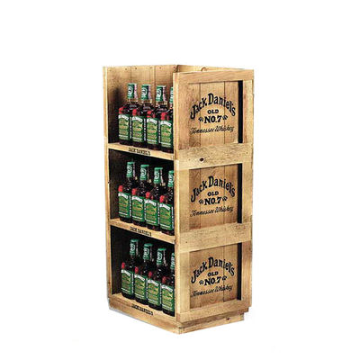 Organisateur en bois Cocktail Display Rack de bouteille de whiskey de présentoir de vin pour la barre