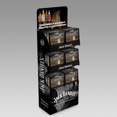 Support d'affichage de bière de Juice Wine Display Stand Wooden 5 couches