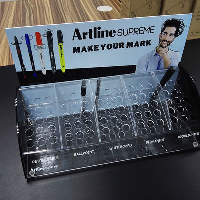 Supports acryliques faits sur commande d'affichage de Pen Display Stand Acrylic Pen pour le personnel de société