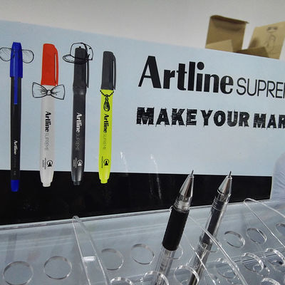 Supports acryliques faits sur commande d'affichage de Pen Display Stand Acrylic Pen pour le personnel de société