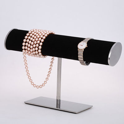 Support d'affichage de collier de support de bijoux de support de support de bracelet d'acier inoxydable