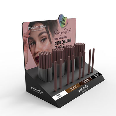 Présentoirs cosmétiques de produit de panneau de mousse de PVC d'unités de visualisation de compteur de crayon d'eye-liner