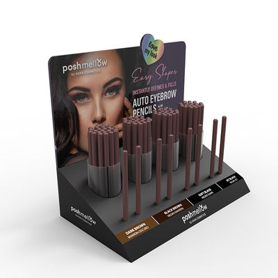 Présentoirs cosmétiques de produit de panneau de mousse de PVC d'unités de visualisation de compteur de crayon d'eye-liner