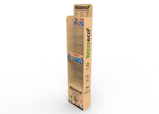 Étagères d'affichage en bois sur mesure pour les vitrines des supermarchés et des magasins