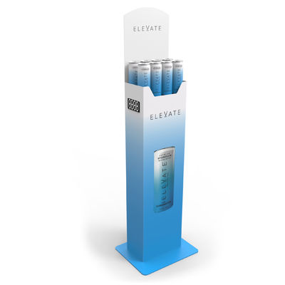 Vendeur vertical adapté aux besoins du client en métal superbe de l'eau de capacité élevée avec le logo variable pour la vente en gros