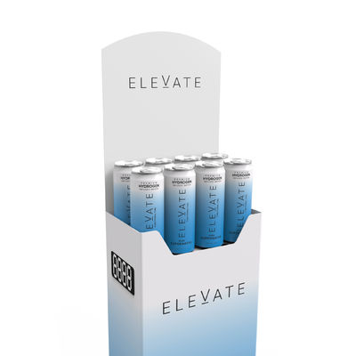 Vendeur vertical adapté aux besoins du client en métal superbe de l'eau de capacité élevée avec le logo variable pour la vente en gros