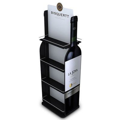 Présentoir en bois adapté aux besoins du client de vin de présentoir de vin de support de stockage debout libre en bois pour la barre