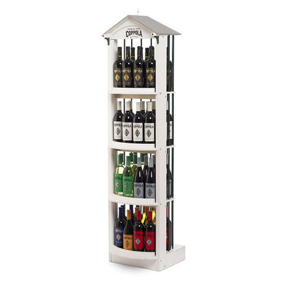 Présentoir en bois adapté aux besoins du client de vin de présentoir de vin de support de stockage debout libre en bois pour la barre