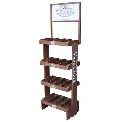 Les chocolats d'insecte dégrossissent Brander Tray Display Stand en bois