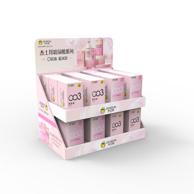 Condommes en carton personnalisés Plateau d'affichage 24 heures gratuit en gros pour les supermarchés
